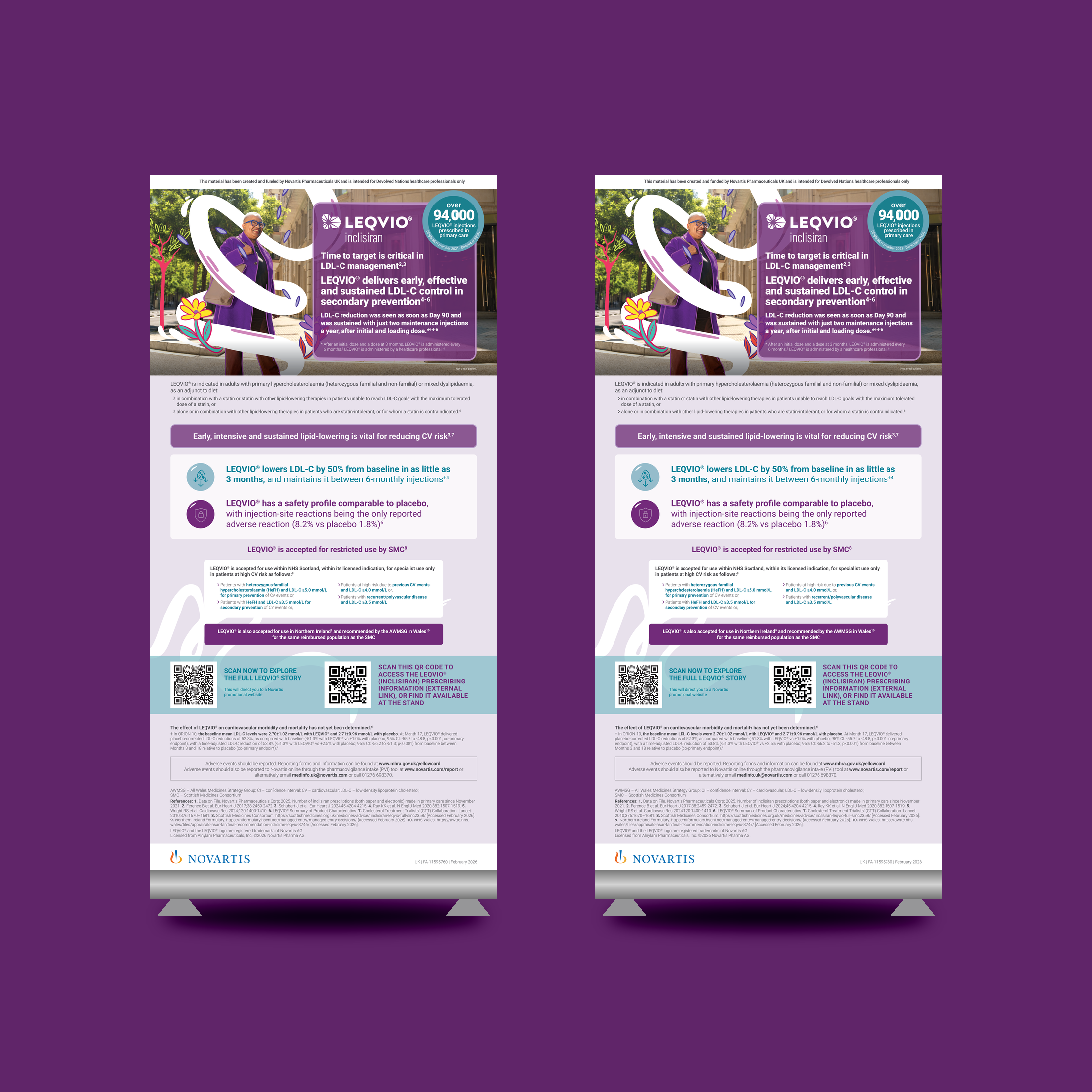 Leqvio pull-up banner